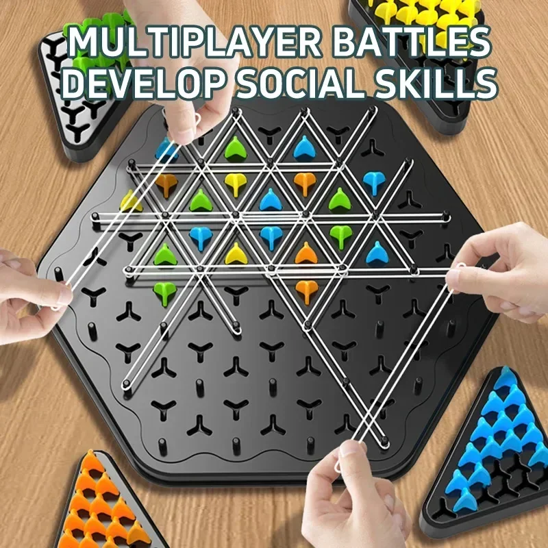 Board Game Strategi - Chain Triangle Chess Splendor Duel Board