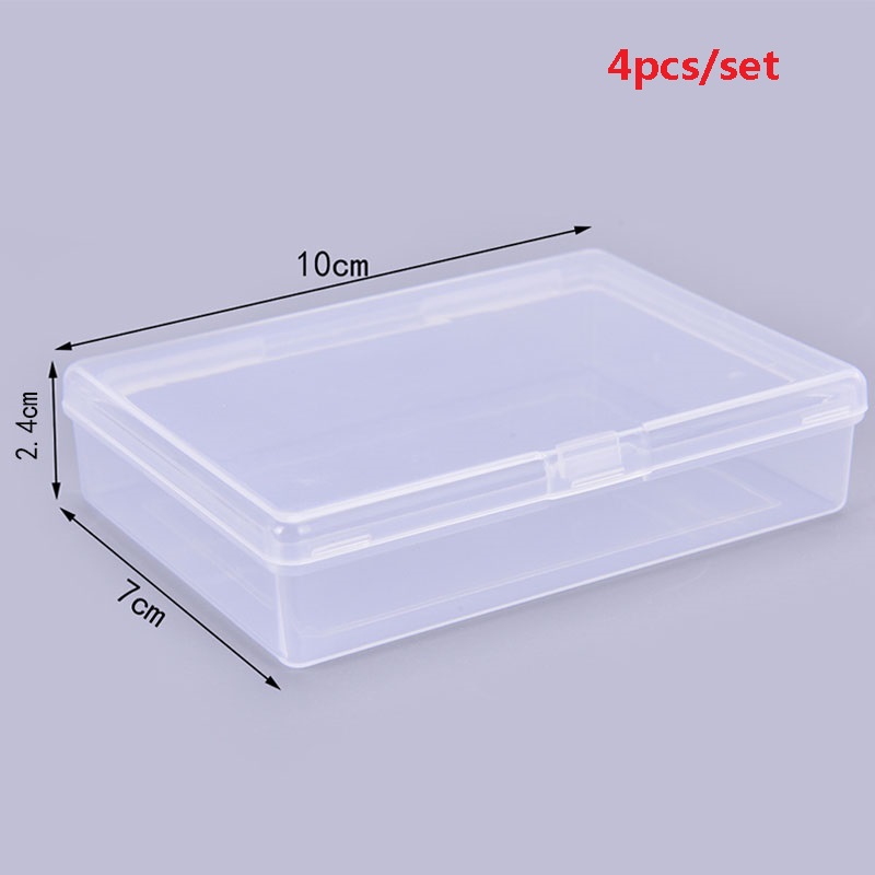 Board Game Organization - 4PCS 10*7*2.4cm Transparent plastic boxes playing
