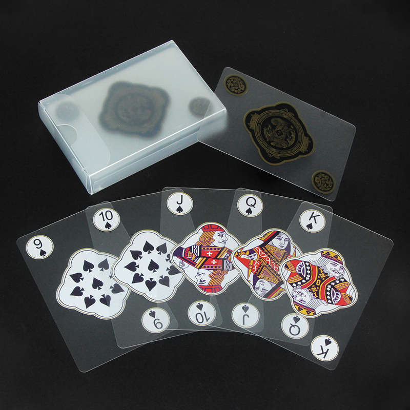 Board Game Box - Playing Cards with Transparent PVC Plastic