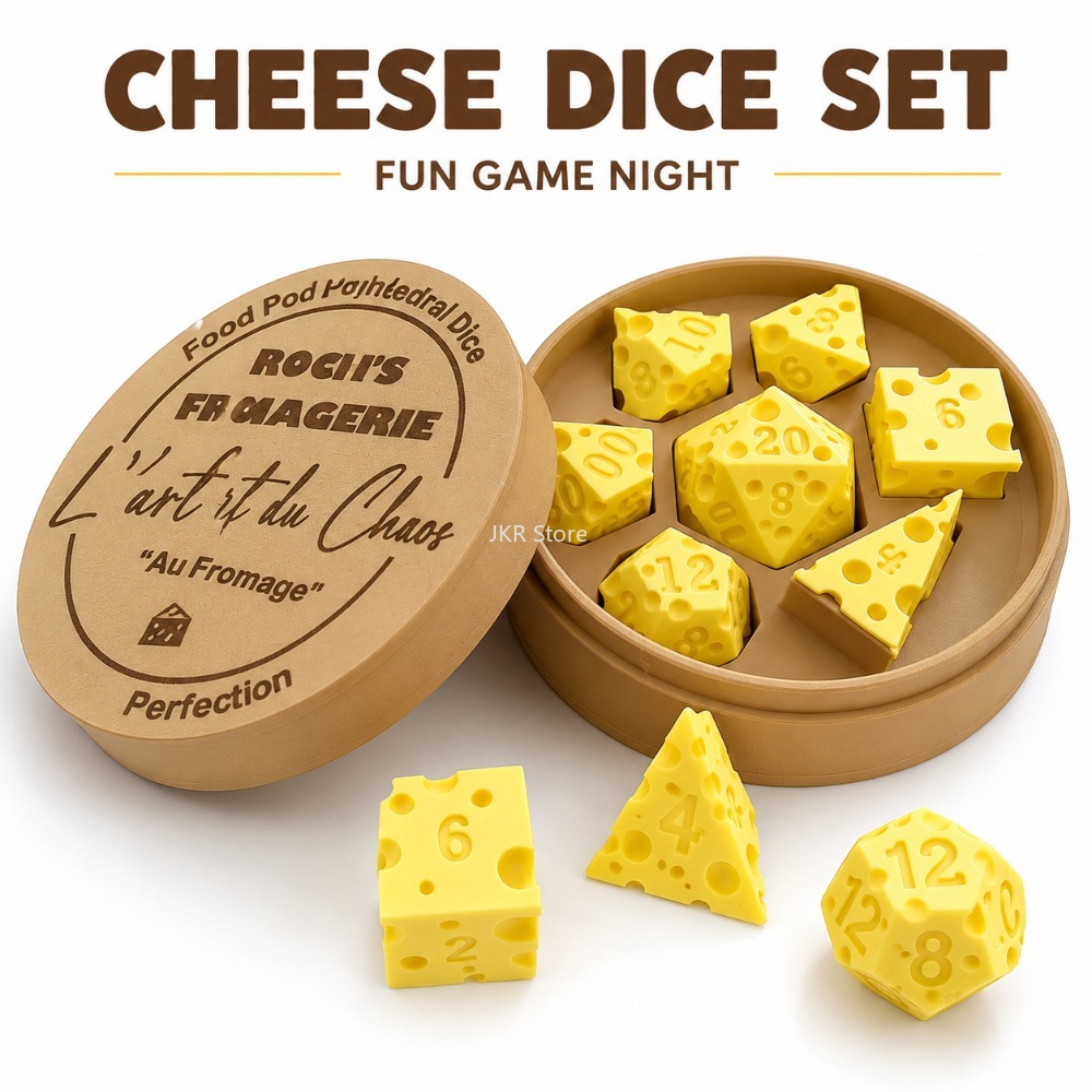 Irregular Cheese Dice Box Orna - Board Game Organization review and price