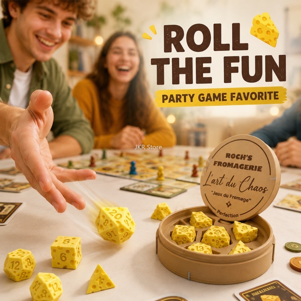 Irregular Cheese Dice Box Orna - Board Game Organization review and price