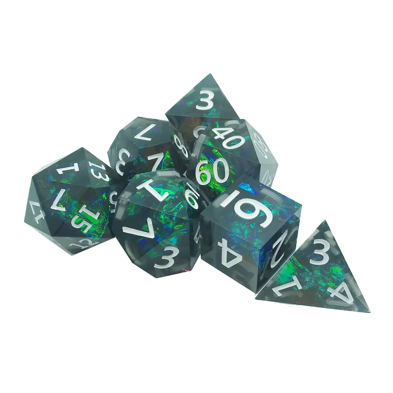 7PCS resin sharp polyhedral di - Board Game Recommendation review and price