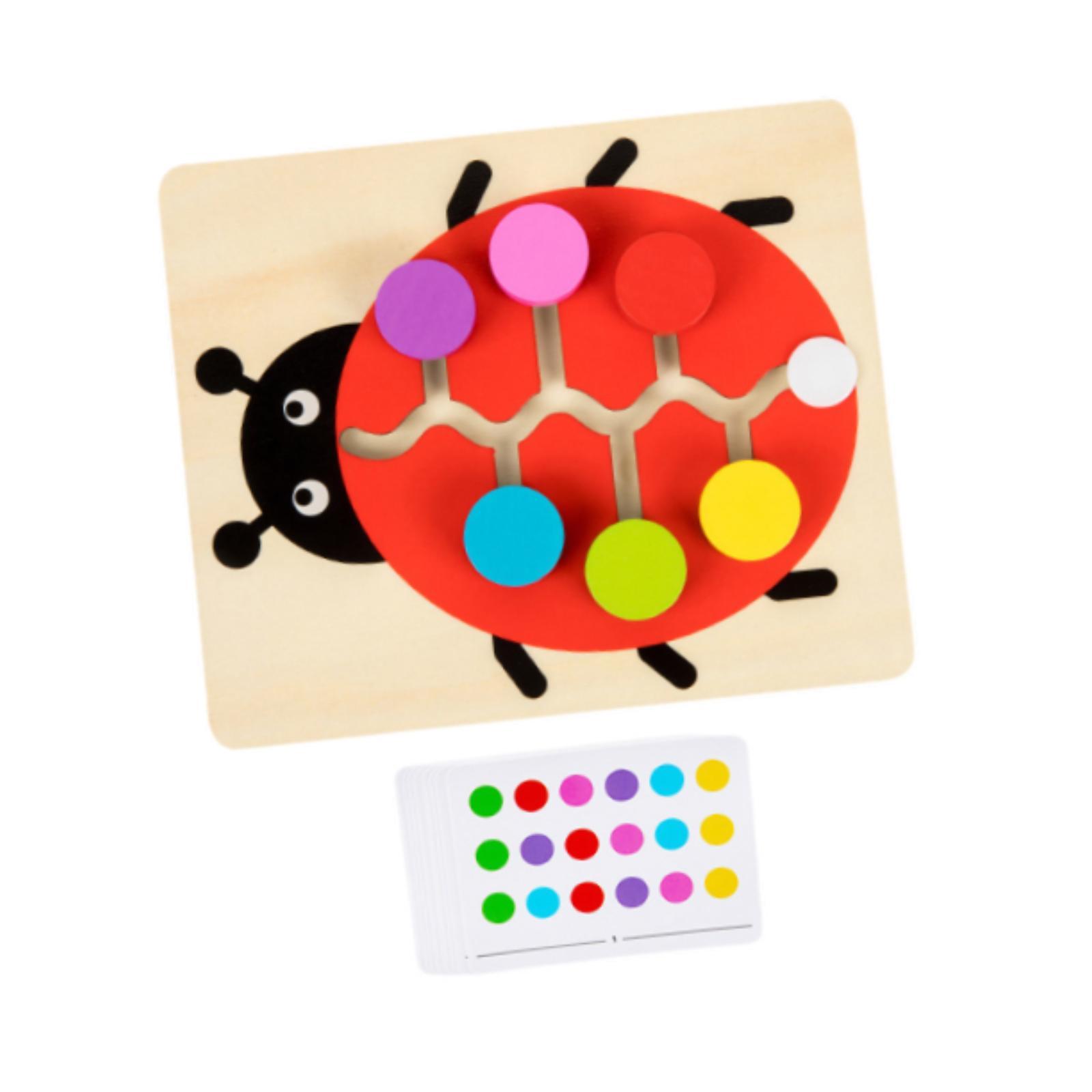 Wood Color Matching Slide Puzz - Board Game Strategi review and price