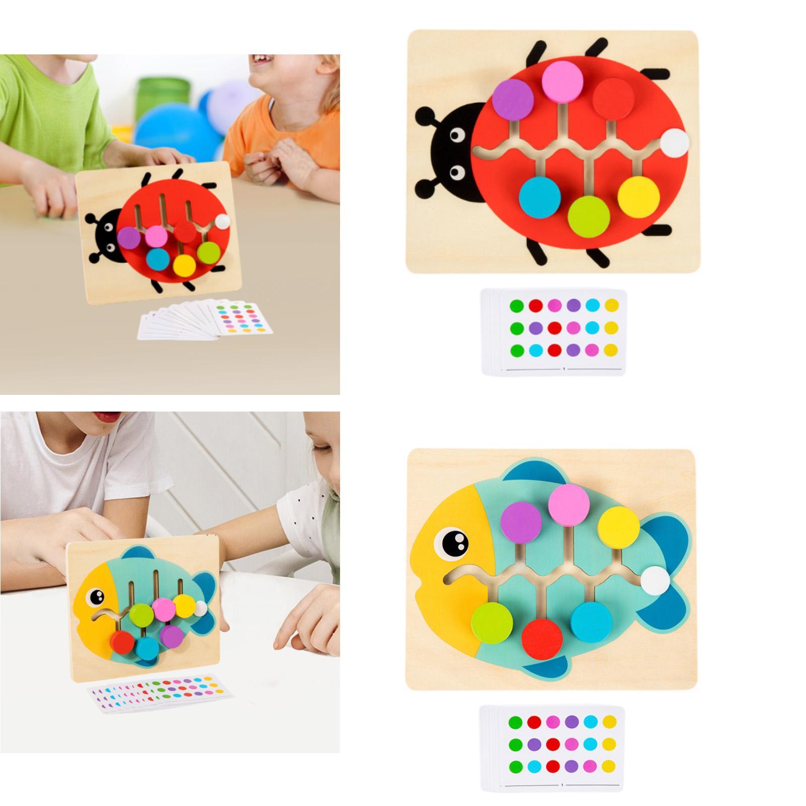 Wood Color Matching Slide Puzz - Board Game Strategi review and price