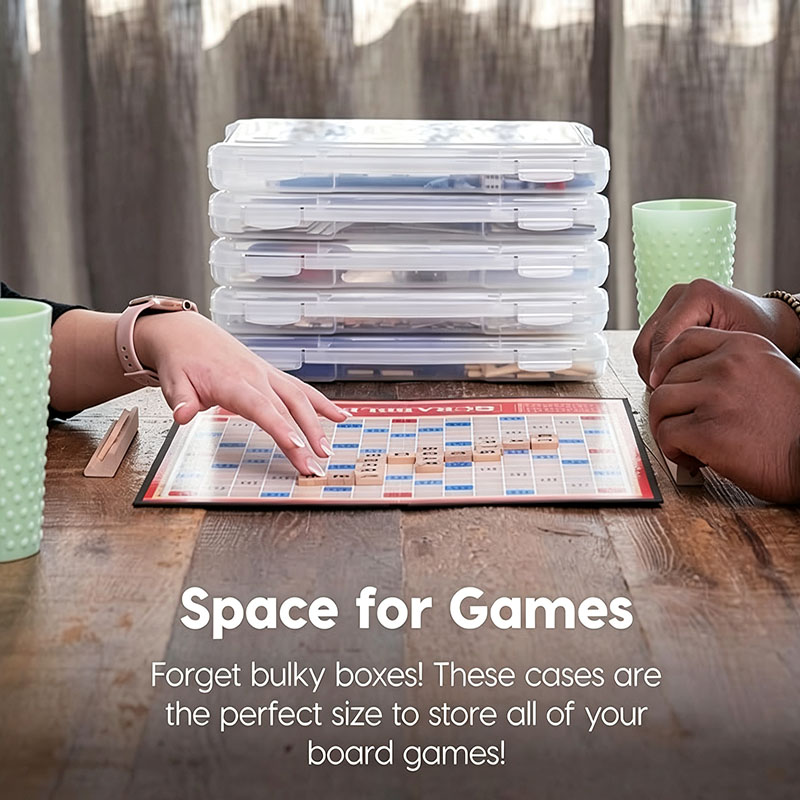 2 Pack Clear Slim Board Game S - Board Game Box review and price