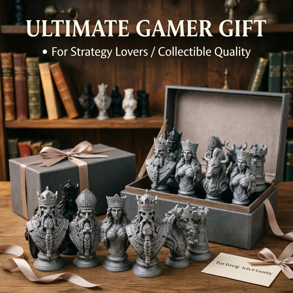 10cm 3D Printed Chess Pieces,  - Board Game Queen review and price