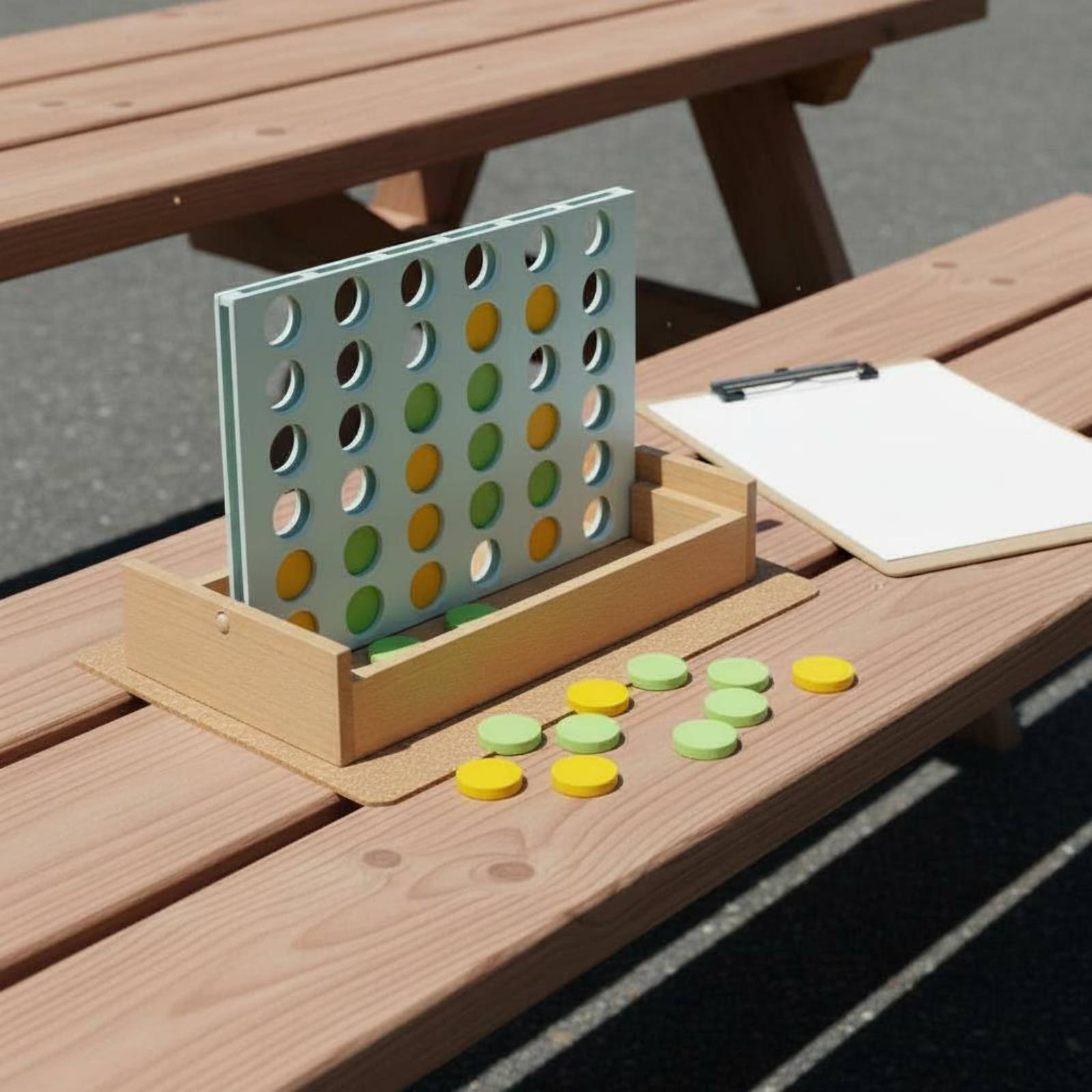 Wooden Connect Four Game Early - Board Game Box review and price