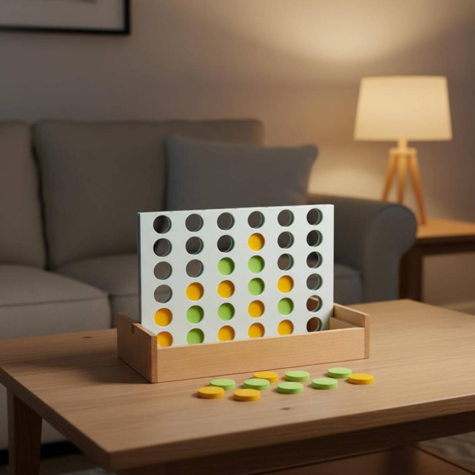 Wooden Connect Four Game Early - Board Game Box review and price