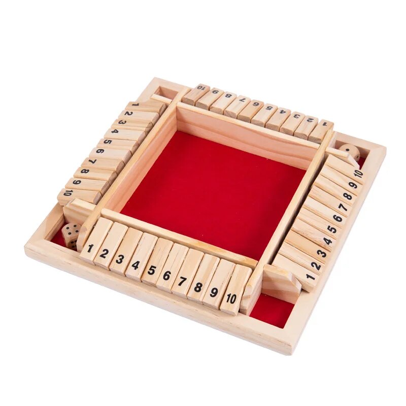 Wooden Dice Board Game Shut Th - Board Game Recommendation review and price