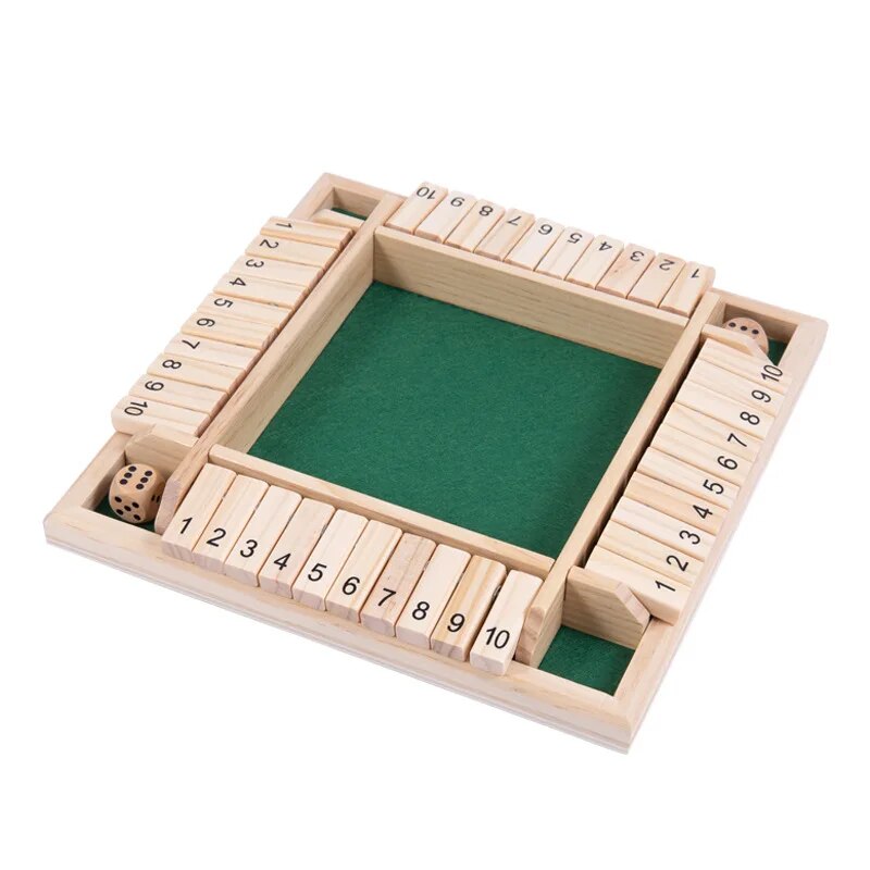 Wooden Dice Board Game Shut Th - Board Game Recommendation review and price