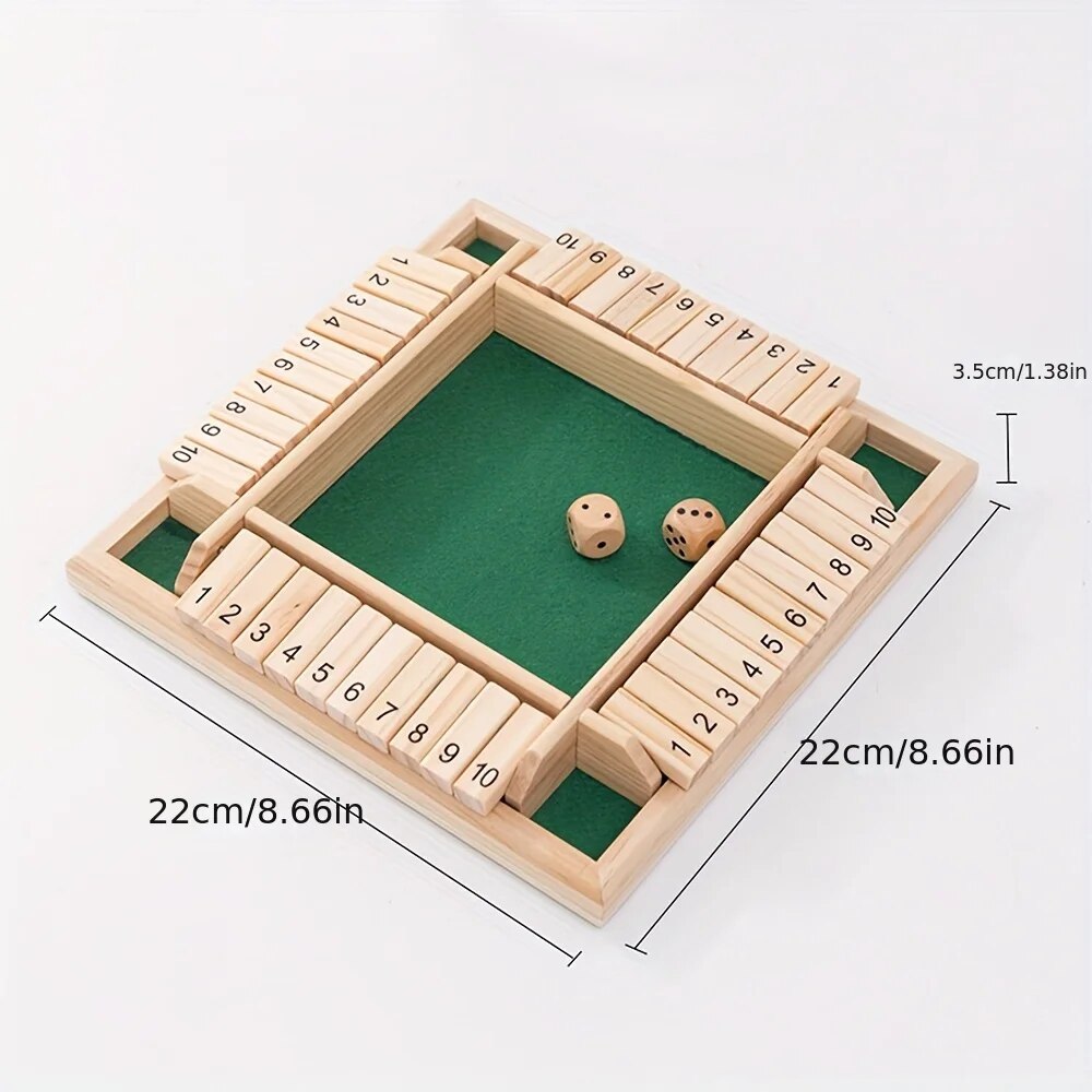 Wooden Dice Board Game Shut Th - Board Game Recommendation review and price